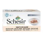 Schesir Ton Balıklı Ve Somonlu Jelly Kedi Yaş Maması 50Gr 6Lı Kedi Konserve Islak Mama