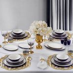 Schäfer Adel Navy Blue Yemek Takımı-56 Parça-Lacivert