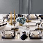 Schäfer Glamor Blue Line Yemek Takımı-60 Parça-Mavi
