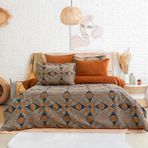 Schäfer Home Premium Comfort Çift Kişilik Nevresim Takımı 6 Parça-Kiremit