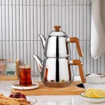 Schäfer Schafer TeeHaus Çelik Çaydanlık Takımı 4 Parça-Kahverengi