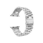 ScHitec 42-49mm Yeni Nesil Apple Uyumlu Akıllı Saat Kordonu Metal Gri