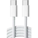 Schitec 6A 66W Apple Iphone 15 Uyumlu Type-C To Type-C Orgulu Hizli Data Ve Sarj Kablosu Beyaz