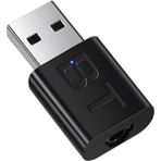 Schitec BT-660 2 In 1 Bluetooth 5.0 Ses Alıcı Verici Kablosuz Dönüştürücü - Siyah
