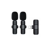 Schitec K9 Lightning Çift Kablosuz Wireless HD Siyah Yaka Mikrofonu