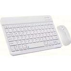 Schitec Kablosuz Klavye Ve Mouse Set Type-c Şarjlı Bluetooth 2.4g Bağlantlılı Beyaz Diğer beyaz