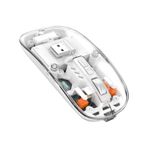 Schitec M377 Ultra Sessiz Bluetooth Kablosuz Type-C Oyuncu Optik Mouse beyaz