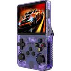 Schitec R36S Şeffaf Mor 3.5 inç OTG Çıkışlı Taşınabilir Retro 15000+ Oyunlu El Atarisi