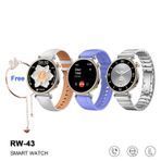 Schitec Rw-43 Gercek Amoled Ekran Android Ios Harmonyos Uyumlu 3 Kordonlu Bileklik Hediyeli Akilli Saat Gumus