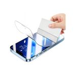 ScHitec Samsung Galaxy S24 FE Darbe Emici Premium Ön Şeffaf Nano Ekran Koruyucu Poliüretan Film