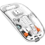 ScHitec Schitec M377 Ultra Sessiz 3 Bağlantı Modlu 2xbluetooth Kablosuz Bağlantı + 2.4gh Gaming Type-c Şarjlı Mouse Beyaz