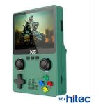 Schitec X6 3.5İnç Ips Ekran Taşınabilir Retro El Atari Oyun Konsolu 10000 Oyunlu Tv Bağlanan 32Gb Yeşil