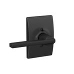 Schlage F170 LAT 622 CEN Latitude Kapı Kolu, Century Trim, Tek Taraflı Dönmeyen Kukla Kapı Kolu, Mat Siyah
