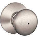 Schlage F40 PLY 619 Plymouth Kapı Kolu, Yatak ve Banyo Gizlilik Kilidi, Saten Nikel