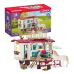 Schleich Horse Club 95-Parça Kız ve Erkek Çocuklar için At Oyun Seti, Gizli Kulüp Toplantıları için Kampçı Oyuncak Bebek ve At Oyuncaklarıyla Oyun Seti