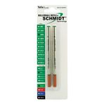 Schmidt 5888 seramik dönerbaşlı kalem metal Tube Refill Fine Point 0,6 mm, yeşil, 2 adet blister ambalajda (SC58103)