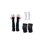 SCHMILTON Voleybol Dizliği, Voleybol Çorabı, Voleybol Kolluğu Set, Unisex, M Beden