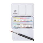Schmincke 74012 Horadam Aquarell 12 X Yarım Tablet Metal Kutu Cep Artist Sulu Boya Seti