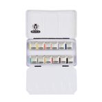 Schmincke 75112 Akademie Aquarell Metal Kutu 12 x Yarım Tablet Sulu Boya Seti