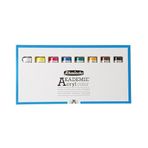 Schmincke - AKADEMIE® Akrilik, temel ürün yelpazesi, 20 ml, 8 tüp, 76 008 097, karton kutu, sanatçılar için ince akrilik renkler, parlak, ışığa dayanıklı, kadmiyum içermez