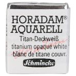 Schmincke : Horadam : Yarım Tablet Sulu Boya : Titanium-Opaque White - Renkli