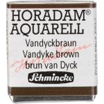 Schmincke : Horadam : Yarım Tablet Sulu Boya : Vandyke Brown - Renkli