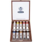 Schmincke Mussini Ahşap Kutu Yağlı Boya Seti 10X35ML