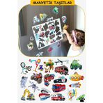 Schmülzer Buzdolabı Eğitici Manyetik Taşıtlar - Manyetik Bultak Şablon Aktivite Oyuncak