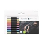 Schneider 020 1-2 mm 8'li Metalik Marker Kalem Set