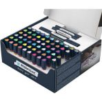 Schneider 040 Paint It Twin Marker 72 Parça Brush Marker ve Yuvarlak Uç Marker Kalem Seti