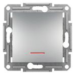 Schneider 3606480728518 Electric Eph1400161 Asfora Alüminyum Işıklı Anahtar Çerçevesiz
