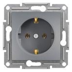 Schneider 3606480730405 Electric EPH2900162 Asfora Çelik Topraklı Priz Çerçevesiz