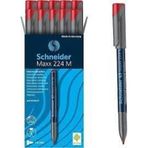 Schneider Asetat Kalemi Permanent M Seri 1 MM Kırmızı 224 - 10 Ad Kırmızı