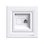Schneider Asfora 2xRJ11 4 Kontaklı Çerçevesiz Anahtar
