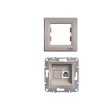 SCHNEİDER ASFORA BRORZ RJ-11 (CAT-3) TELEFON PRİZİ (ÇERÇEVELİ)