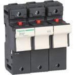 Schneider DF223C ,3-Faz 10X38MM 125A Kartuş Sigorta Yuva - 0 - Siyah