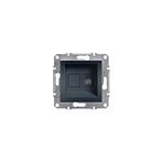 Schneider Electric Asfora Antrasit 1*RJ11 Nümeris Telefon Priz