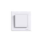 Schneider Electric Asfora Beyaz Light Anahtar (Zil-Kapı Otomatiği) + Çerçeve