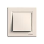 Schneider Electric Asfora Krem Light Anahtar (Zil-Kapı Otomatiği) + Çerçeve