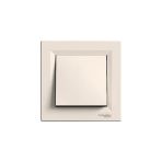 Schneider Electric Asfora Krem Light Anahtar (Zil-Kapı Otomatiği) + Çerçeve