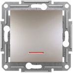 Schneider Electric EPH1400169 Asfora Plus Bronz Işıklı Çerçevesiz Anahtar