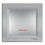 Schneider Electric EPH1600161 Asfora Plus Alüminyum Işıklı Çerçeveli Anahtar