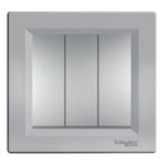 Schneider Electric EPH2100161 Asfora Alüminyum Çerçeveli Üçlü Anahtar