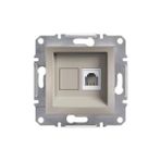Schneider Electric EPH4100169 Asfora Tekli Bronz Çerçevesiz RJ11 Çıkışlı Telefon Prizi