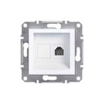 Schneider Electric EPH4170121 Asfora Tekli Beyaz Çerçevesiz RJ11 Çıkışlı Telefon Prizi