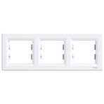 Schneider Electric EPH5800321 Asfora Beyaz 3lü Yatay Çerçeve