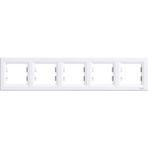 Schneider Electric EPH5800521 Asfora Beşli Beyaz Çerçeve