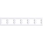 Schneider Electric EPH5800621 Asfora Beyaz 6lı Yatay Çerçeve