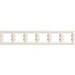 Schneider Electric EPH5800623 Asfora Krem Altılı Çerçeve