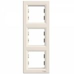 Schneider Electric EPH5810323 3606480527371 Asfora Krem Üçlü Dikey Çerçeve